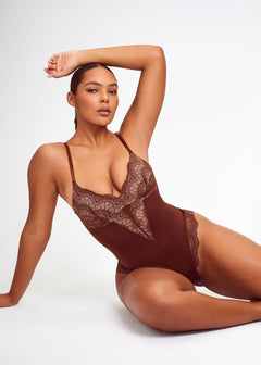 She Waisted Sculpting Lace Bodysuit