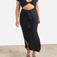 Christine Ruffled Cut-Out Maxi Dress - Black