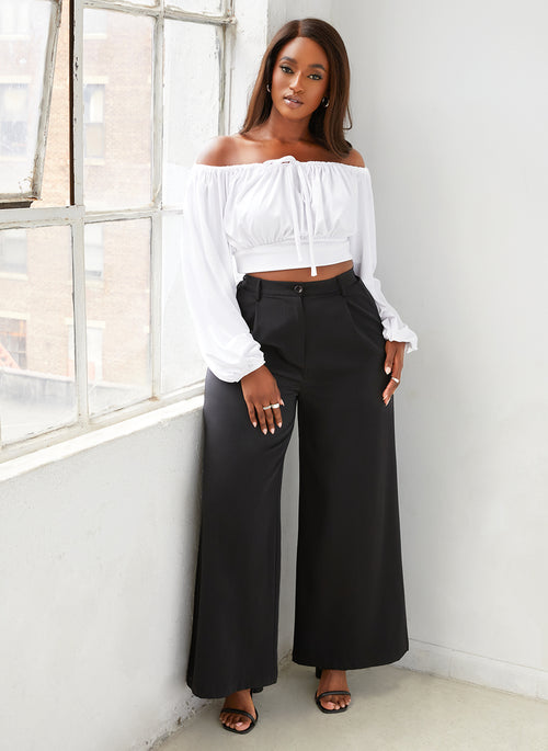 Crystal Off Shoulder Peasant Top