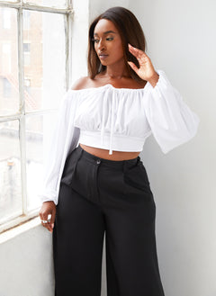 Crystal Off Shoulder Peasant Top