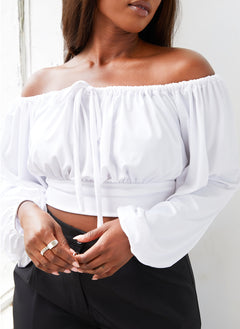 Crystal Off Shoulder Peasant Top