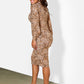 Daphne Leopard Bodycon Midi Dress