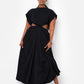 Desires Cut Out Maxi A Line Dress - Black