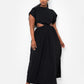 Desires Cut Out Maxi A Line Dress - Black