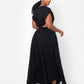 Desires Cut Out Maxi A Line Dress - Black