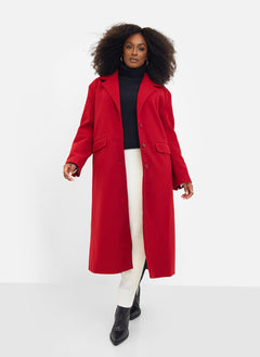 Dolce Double Breasted Coat - Red