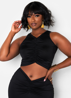 Love Again Ruched Crop Top