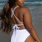 Bay Bae High Waist Bikini Bottom - White