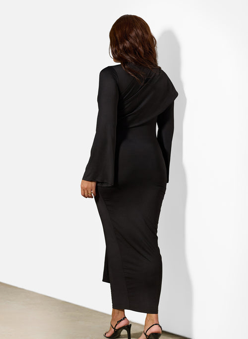 Esther Draped Jersey Maxi Dress