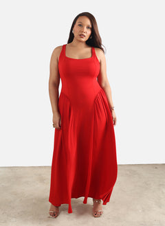 Elizabeth Princess Cut Maxi Dress