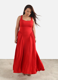 Elizabeth Princess Cut Maxi Dress