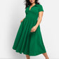 Faye Midi Skater Dress W. Pockets
