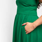 Faye Midi Skater Dress W. Pockets