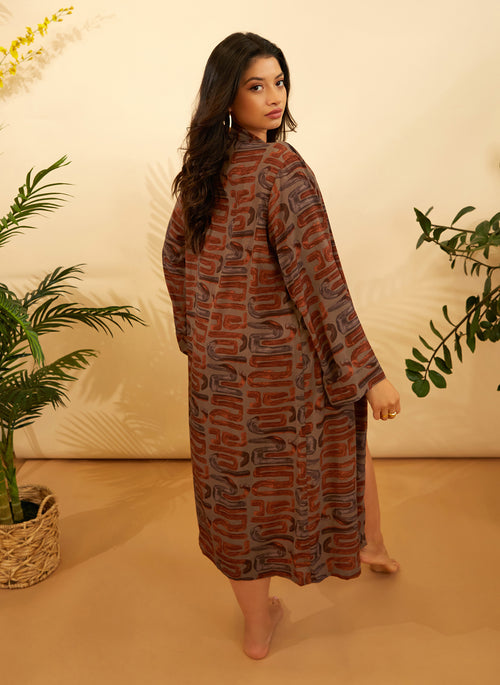 Giada Tribal Print Duster