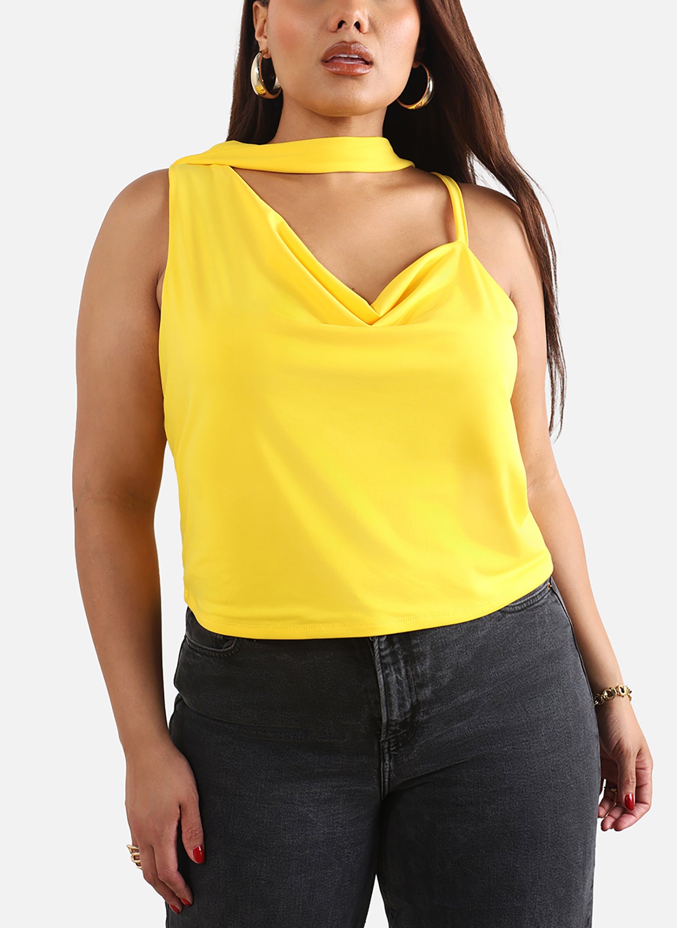 Hellen Neck Scarf Loose Top