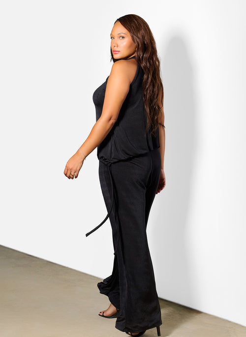 Isabel Slinky Longline High Neck Top