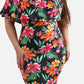 Jess Over The Shoulder Floral Bodycon Maxi Dress