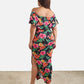 Jess Over The Shoulder Floral Bodycon Maxi Dress