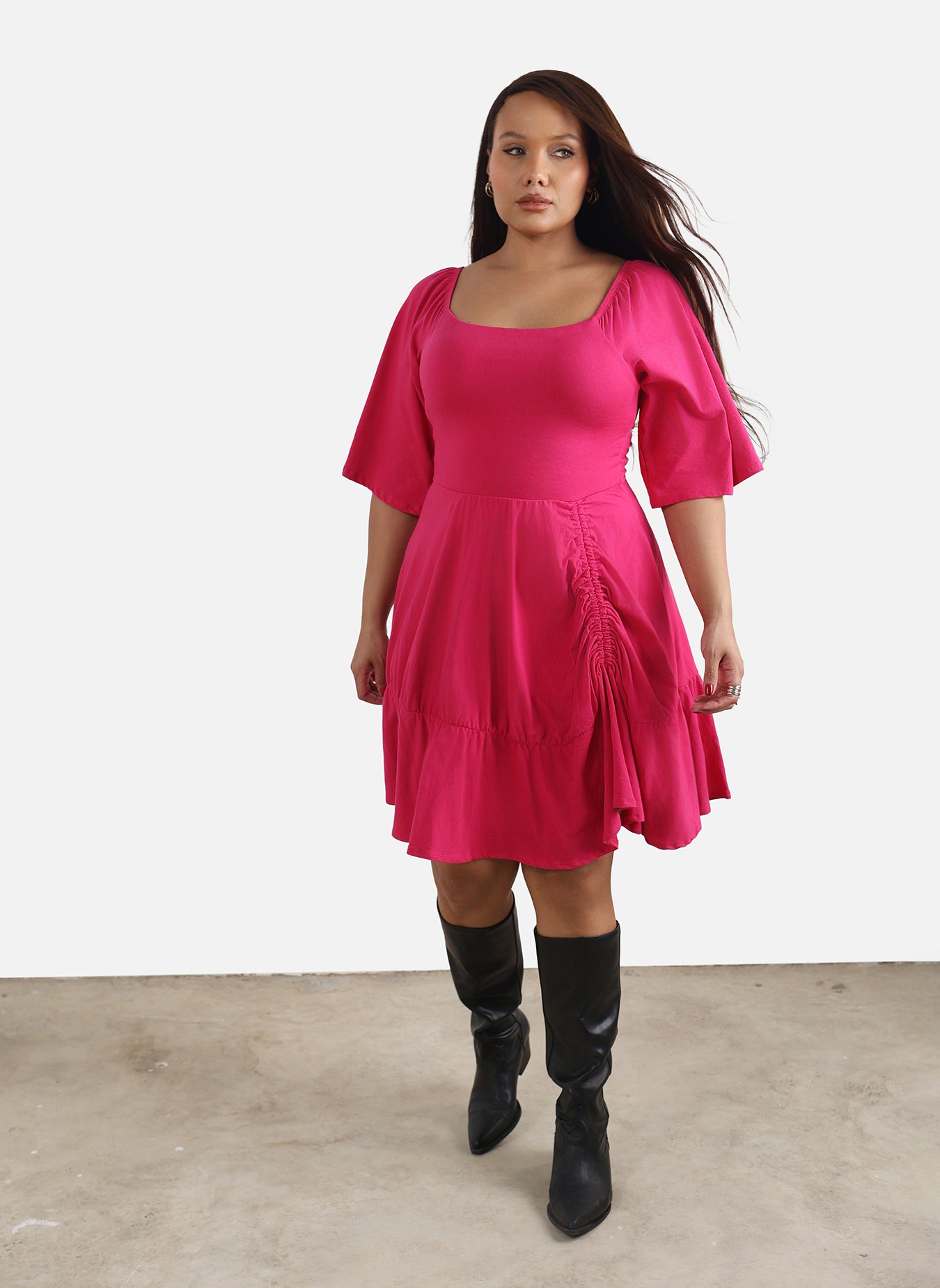 Julee Ruffled A-Line Dress