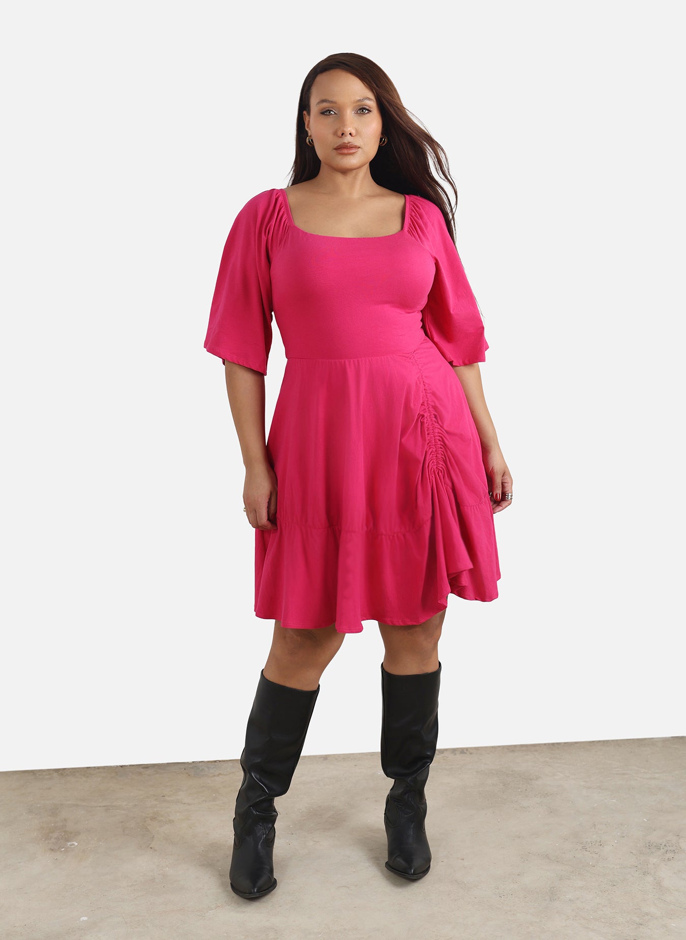 Julee Ruffled A-Line Dress