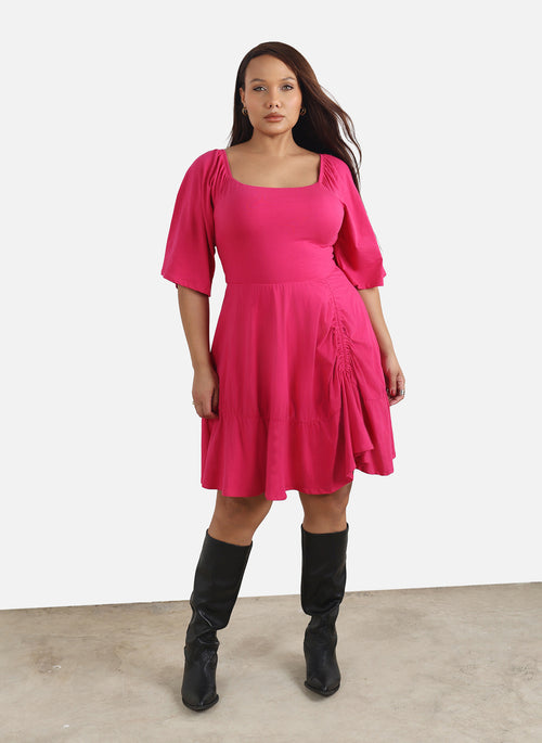 Julee Ruffled A-Line Dress