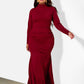 Lorena Ruched Jersey Gown