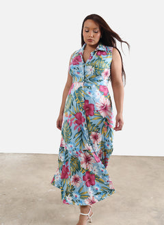Lauren Floral Button Down Maxi Dress
