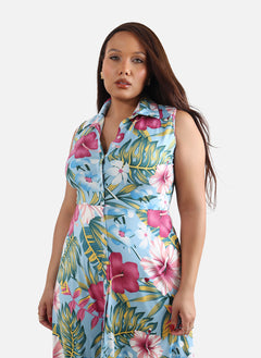 Lauren Floral Button Down Maxi Dress