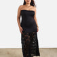 Layla Strapless Lace Hem Maxi Dress