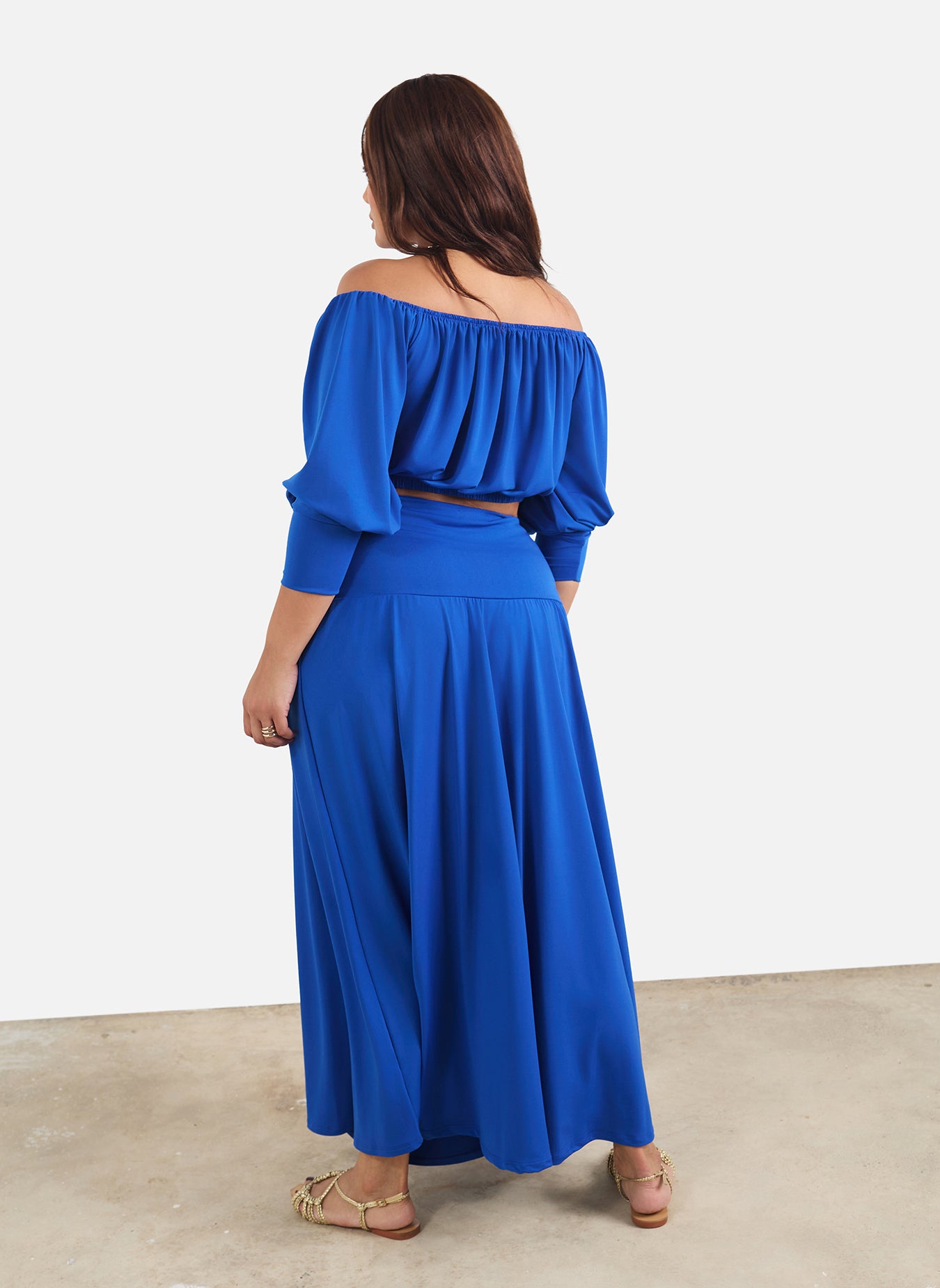 Leevy Over The Shoulder Crop Top