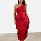 Liz One Shoulder Ruffled Maxi Dress
