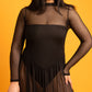 Lori Mesh Skater Maxi Dress w. Bodysuit