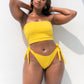 Essential Side Tie Bikini Swim Bottom - Yellow