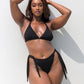 Essential Side Tie Bikini Swim Bottom - Black