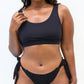 Essential Side Tie Bikini Swim Bottom - Black
