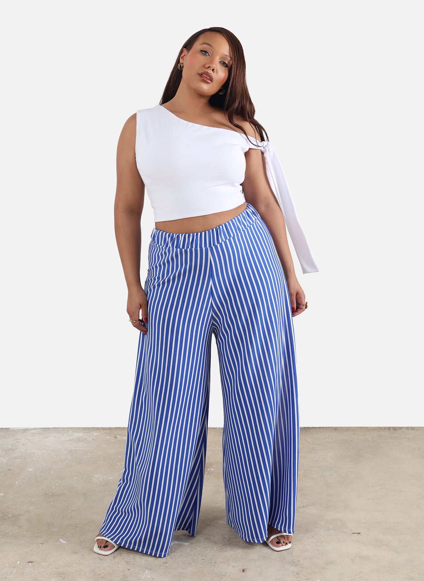 Mandee One Shoulder Tie Detail Top