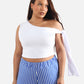 Mandee One Shoulder Tie Detail Top