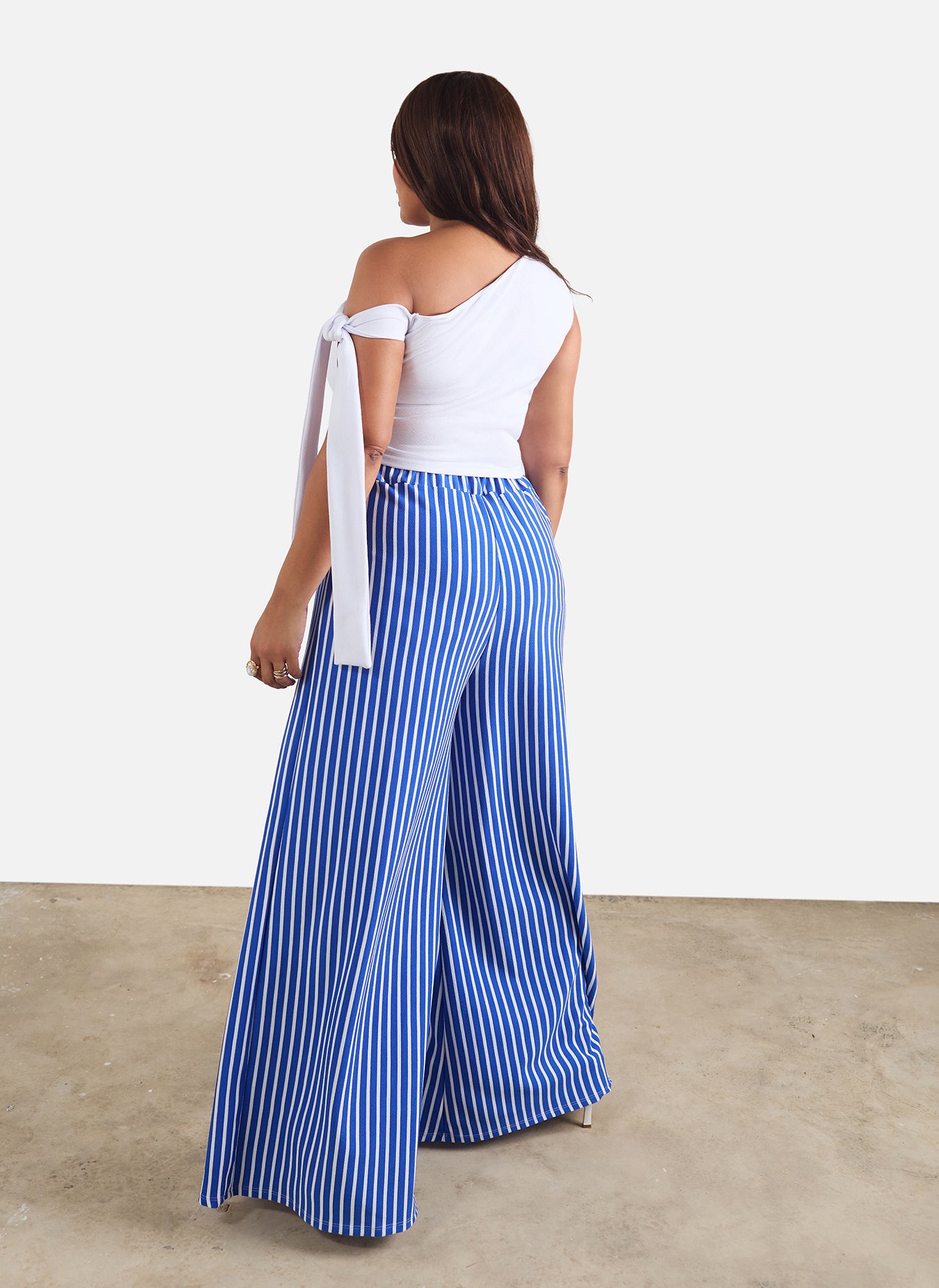 Mandee One Shoulder Tie Detail Top