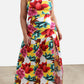 Maribel High Slit Floral Maxi Dress