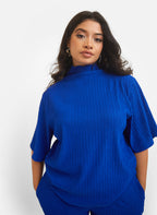 Monique Textured Oversized Short Sleeve Top