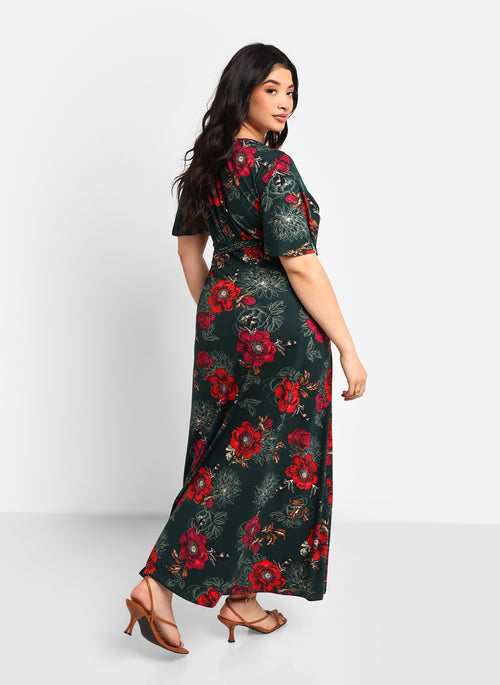 Nola Floral Maxi Wrap Dress