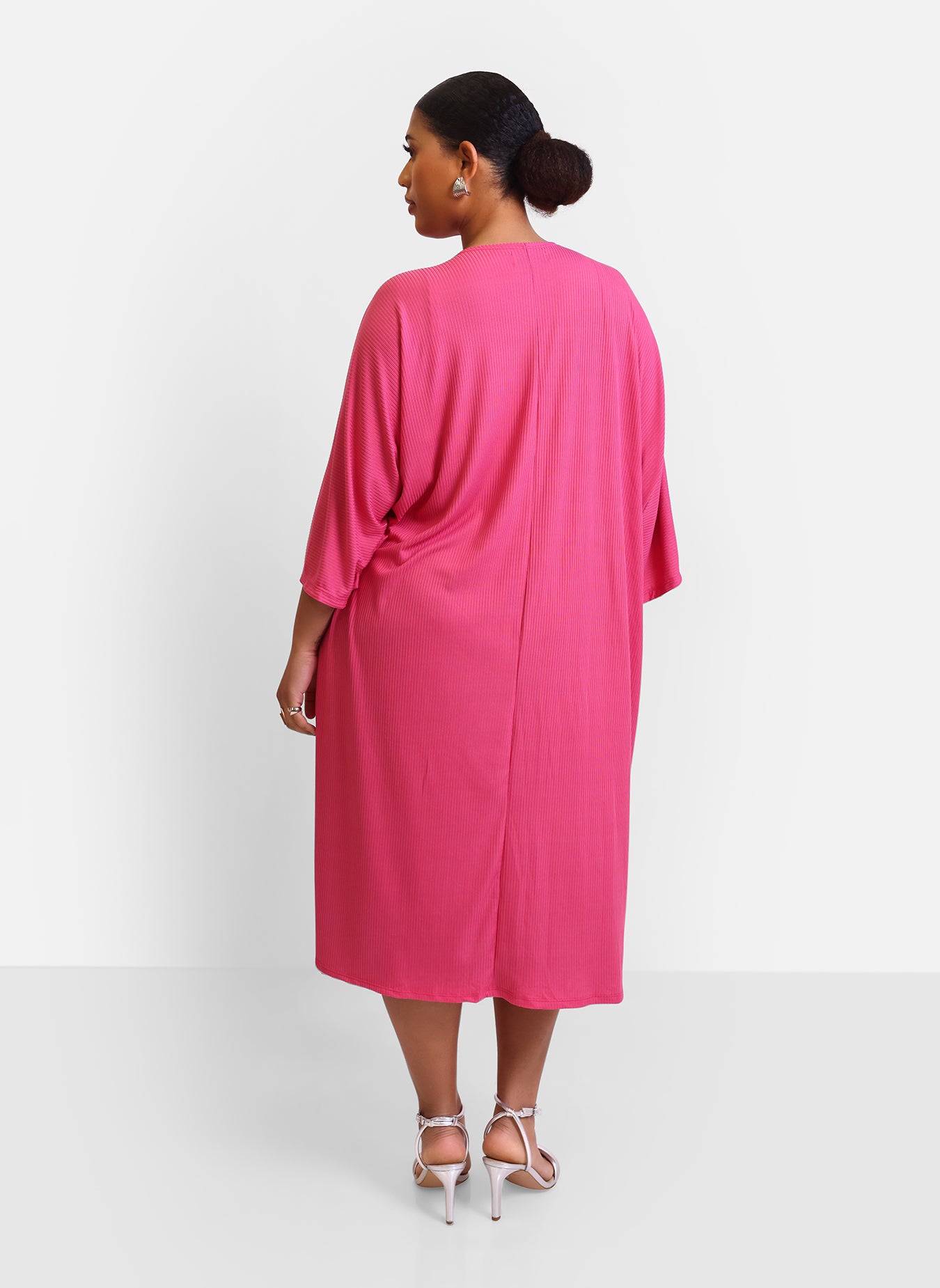 Perfect Ending Light Weight Ribbed Duster - Bubblegum Pink