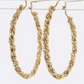 Twisted Chain Hoop Earrings
