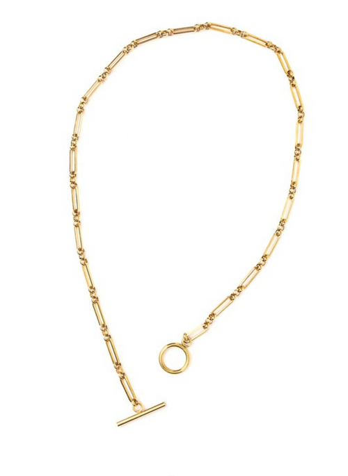 STEEL TOGGLE CHAIN NECKLACE