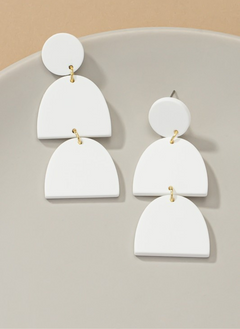 Geo Shape Drop Earrings