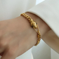 Titanium Steel Zircon Snake Bracelet