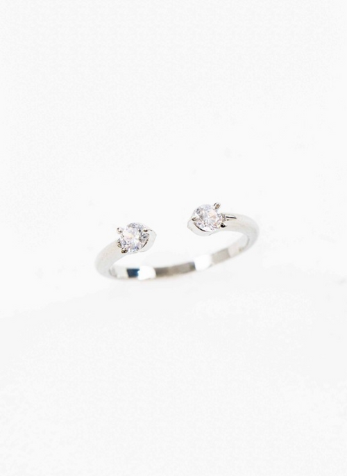 Twin Stone Adjustable Ring
