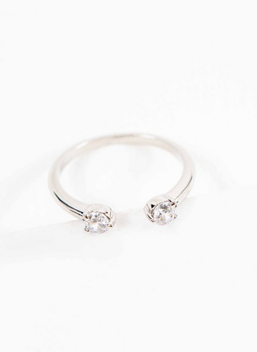 Twin Stone Adjustable Ring