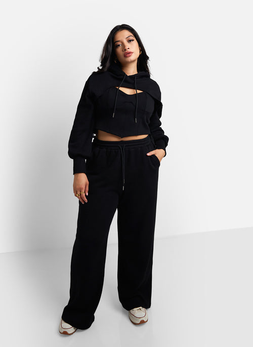 Real MVP Drawstring Wide Leg Sweatpants