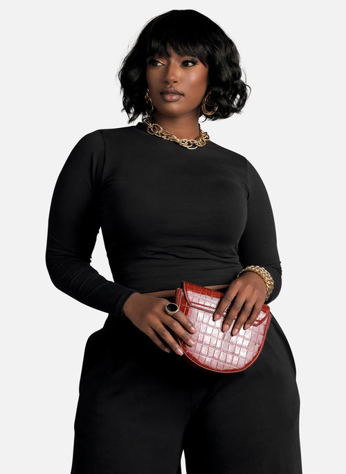 Essential Long Sleeve Crop Top & Pant Set